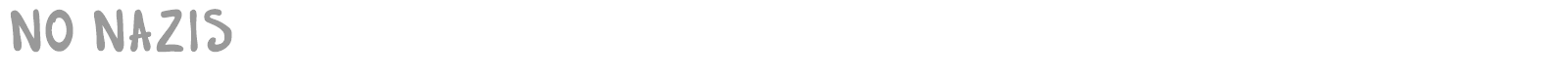 No Nazis font preview